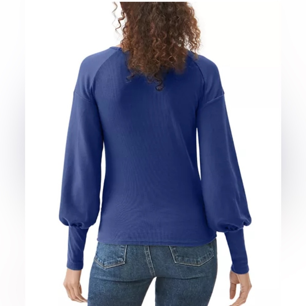 Michael Stars EUC Sz M “Misha” Top Blue - Picture 3 of 8